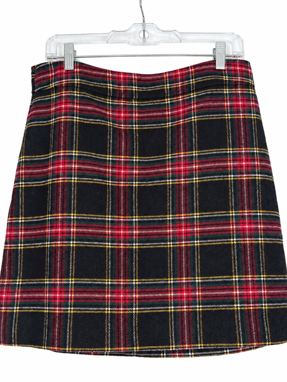 J.Crew Tartan Wool Blend A-Line Mini Skirt Size 10 NWT